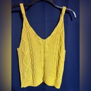 She + Sky Mustard Knit Top